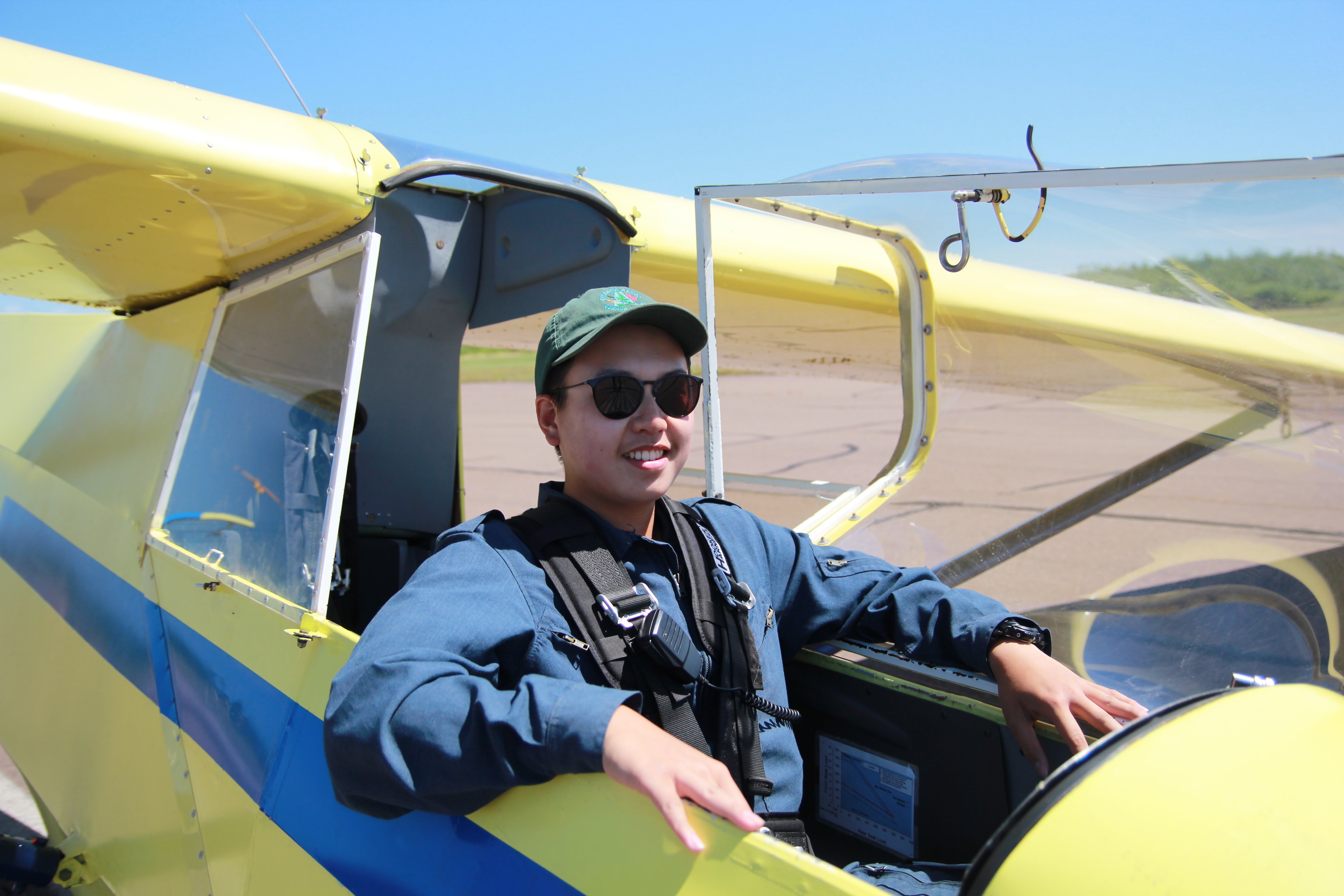 Solo Photo for the Glider Pilot Scholarship Course